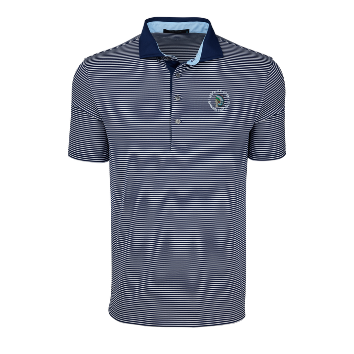 Maltese Blue/Arctic Striped Aurora Polo, 126th U.S. Open Championship - Front View | Greyson Clothiers