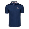 Maltese Blue Ghost Thistle Golf Polo - 2026 PGA Championship Aronimink, Front View | Greyson Clothiers