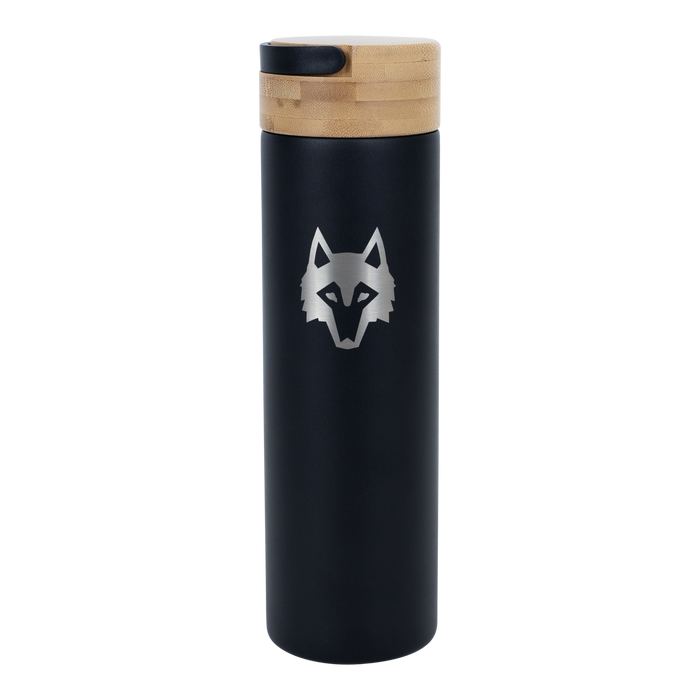 Greyson Clothiers 20oz Icon Traveler in Shepherd - Front View with Wolf Logo & Bamboo Cap