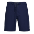 Maltese Blue 8" Indian Wells Board Short - Front View, Wolf Logo Detail | Greyson Clothiers
