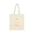 Affirmation Cotton Tote Bag – "I Am" Minimalist Inspirational Canvas Tote