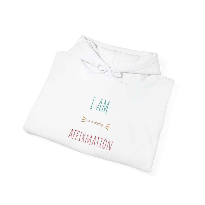 Affirmation Hoodie - "I AM an amazing AFFIRMATION" Minimal Self-Love Sweatshirt