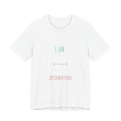 Affirmation T-Shirt – "I Am a Morning Affirmation" Minimal Self-Love Tee