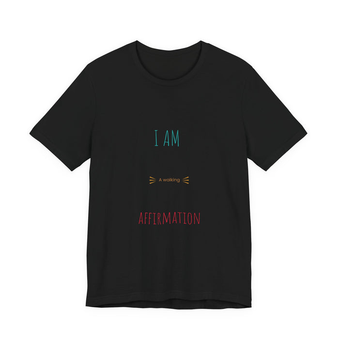 Affirmation T-Shirt – "I Am a Morning Affirmation" Minimal Self-Love Tee