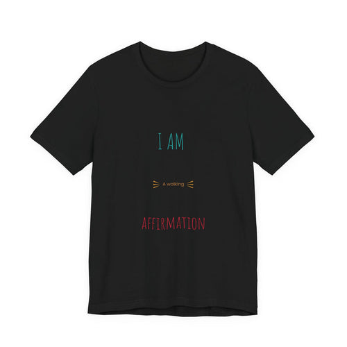 Affirmation T-Shirt – "I Am a Morning Affirmation" Minimal Self-Love Tee