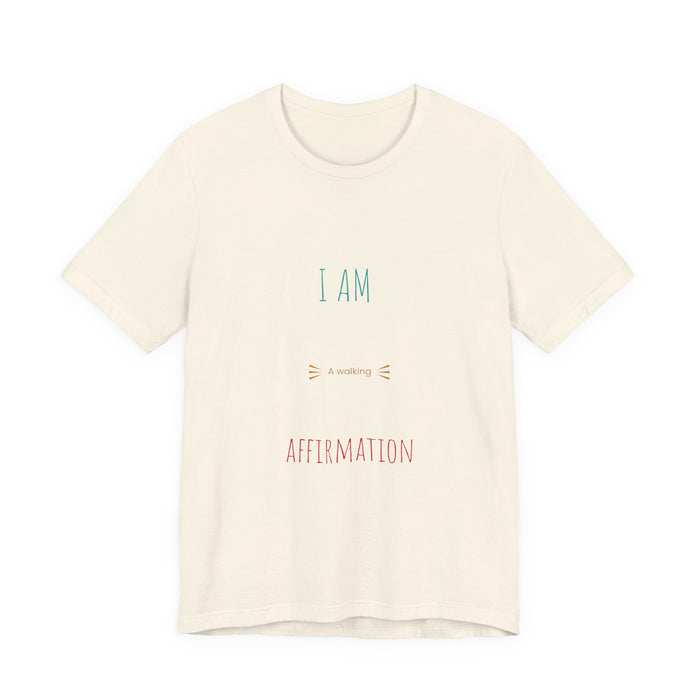 Affirmation T-Shirt – "I Am a Morning Affirmation" Minimal Self-Love Tee