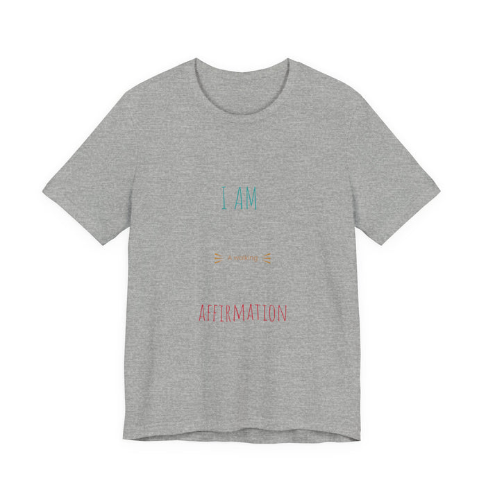 Affirmation T-Shirt – "I Am a Morning Affirmation" Minimal Self-Love Tee