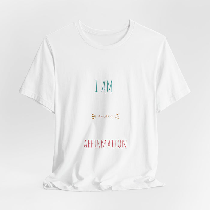 Affirmation T-Shirt – "I Am a Morning Affirmation" Minimal Self-Love Tee