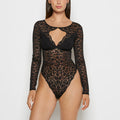 After Hours Longsleeve Bodysuit in Tuxedo Black