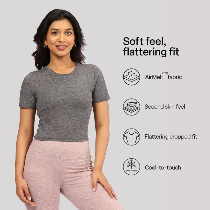 AirMelt™ Crop Tee - BlissClub