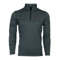 Black Herringbone Alabama Crimson Tide Tate Quarter-Zip - Front View | Greyson Clothiers