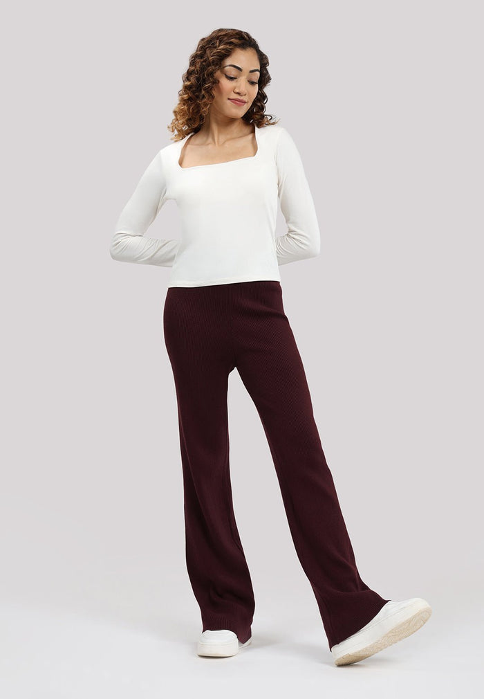All Day Cotton Ribbed Pants - BlissClub