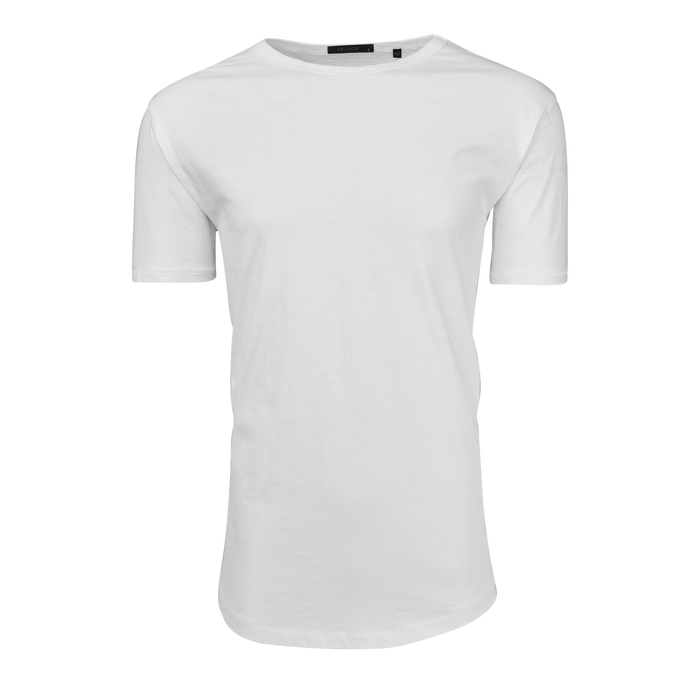 Arctic White Slub Cotton Alpha Slub Short Sleeve Tee - Front View | Greyson Clothiers