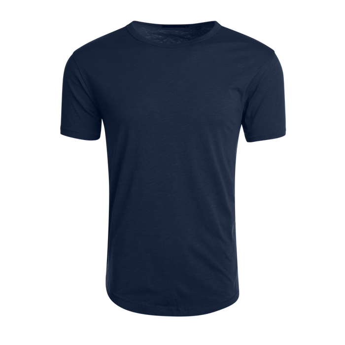 Wolf Blue Slub Cotton Alpha Slub Short Sleeve Tee - Front View | Greyson Clothiers
