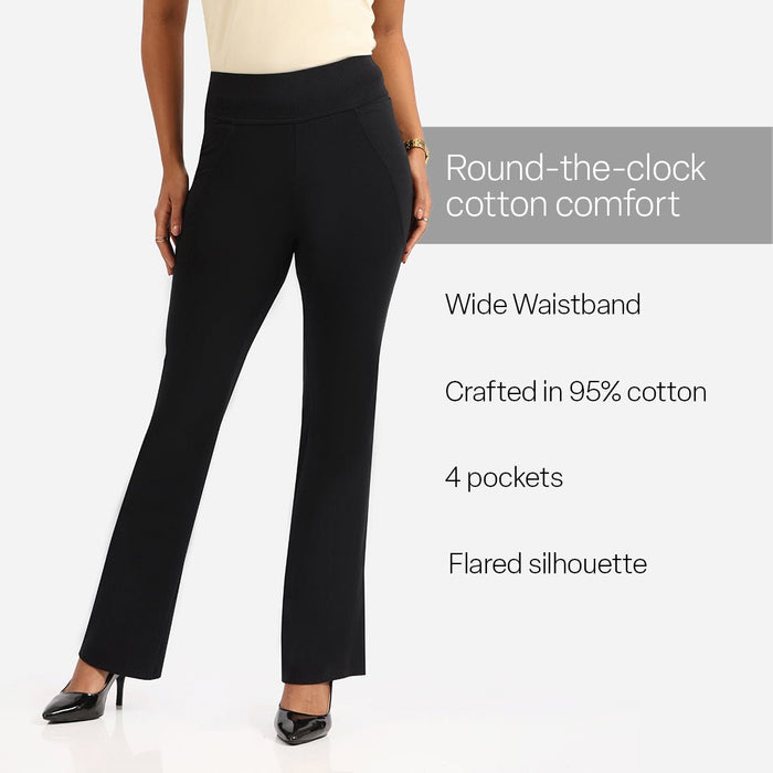 AM:PM Cotton Flare Pants Tall - BlissClub
