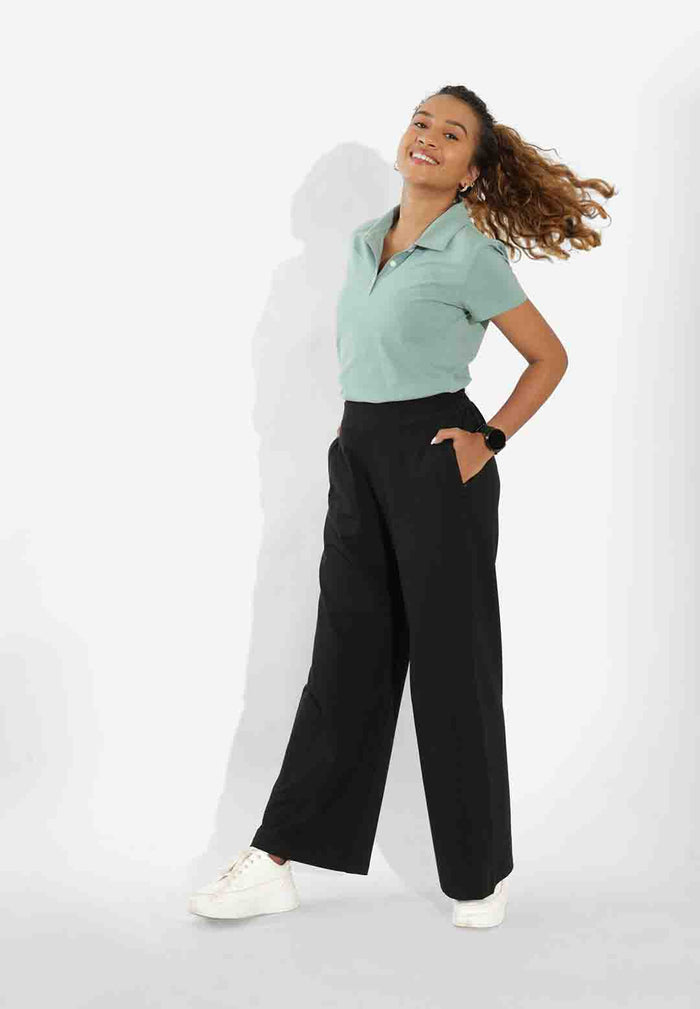 AM:PM Cotton Wide Legged Pants Tall - BlissClub