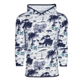Arctic Angel Oak Colorado Hoodie Toile Print - Front View, V-Neck Hood Detail | Greyson Clothiers