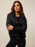 Shepherd Black Aries X-Lite Diamond Quilted Jacket - Front On Model | Greyson Clothiers