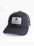 Shepherd Arrow Wolf Trucker Hat - Side View, Wolf Patch Logo | Greyson Clothiers