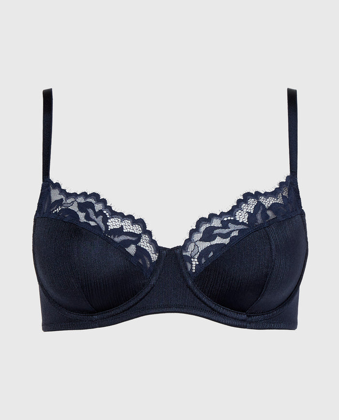 Balconette Bra in Dark Navy