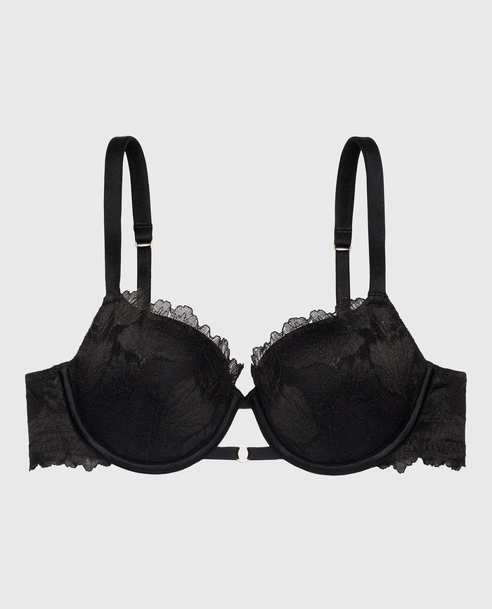 Balconette Bra in Tuxedo Black