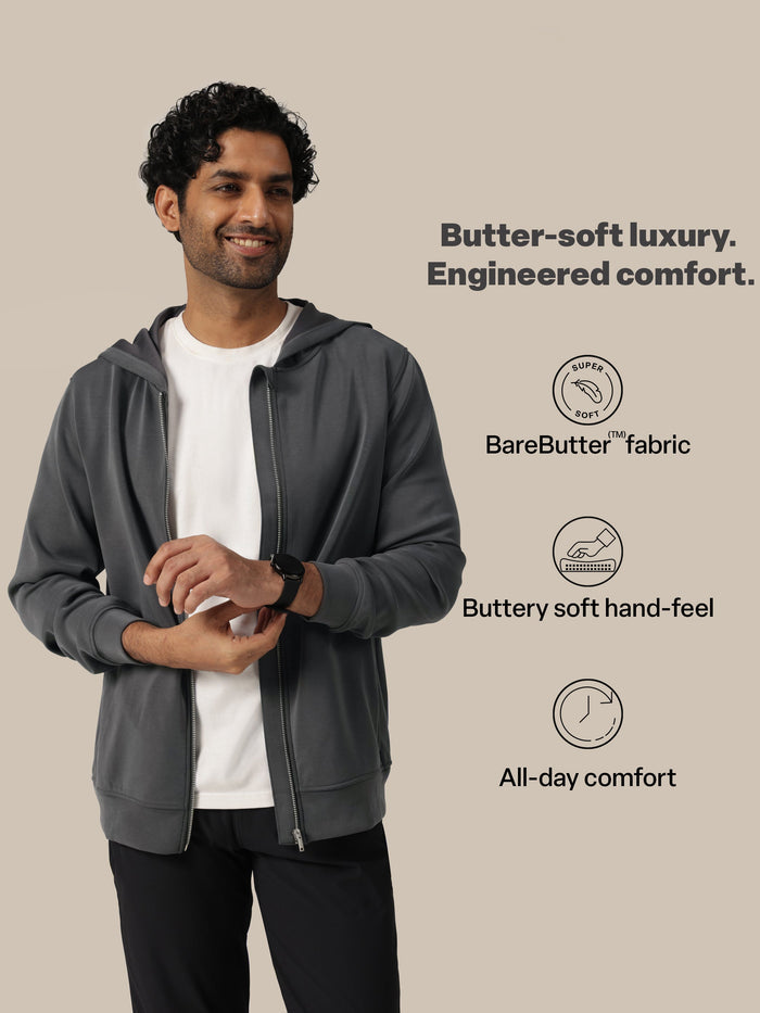 Bare Butter™ Zippered Hoodie - BlissClub