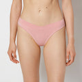 Bikini Wide Waist Cotton Panty in Rose Elegance