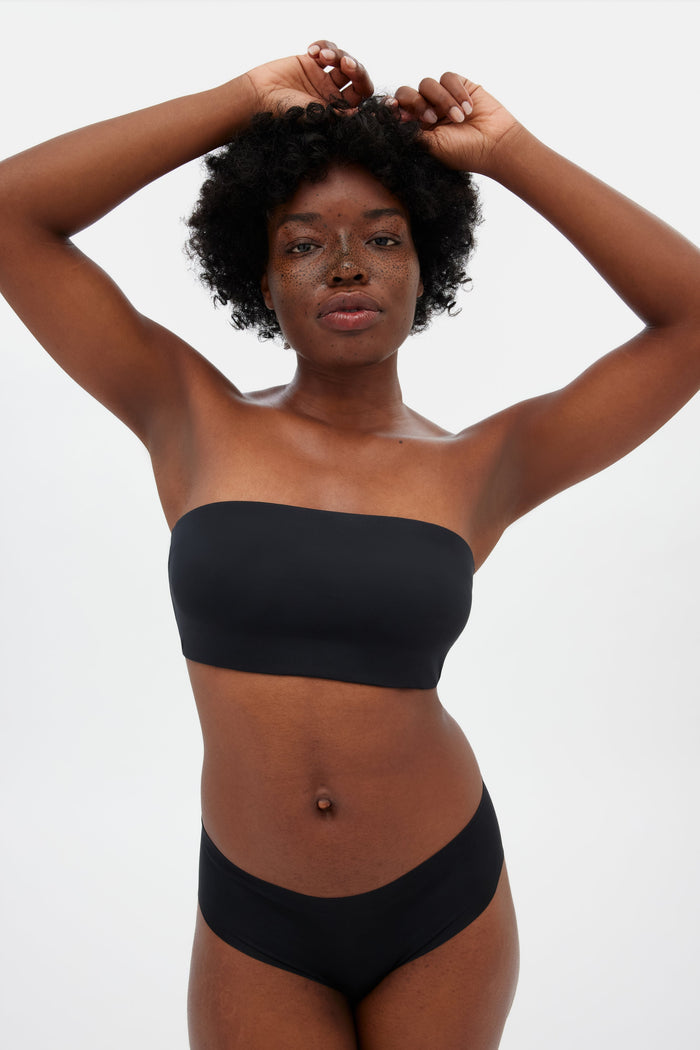 Black Bandeau Bra