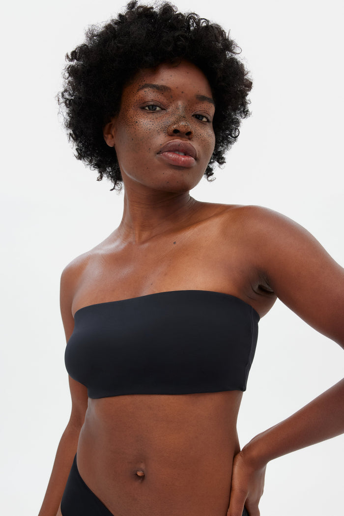 Black Bandeau Bra