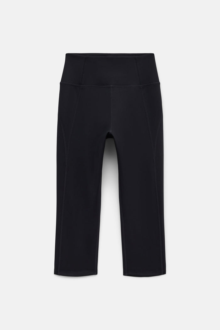 Black Compressive High-Rise Capri