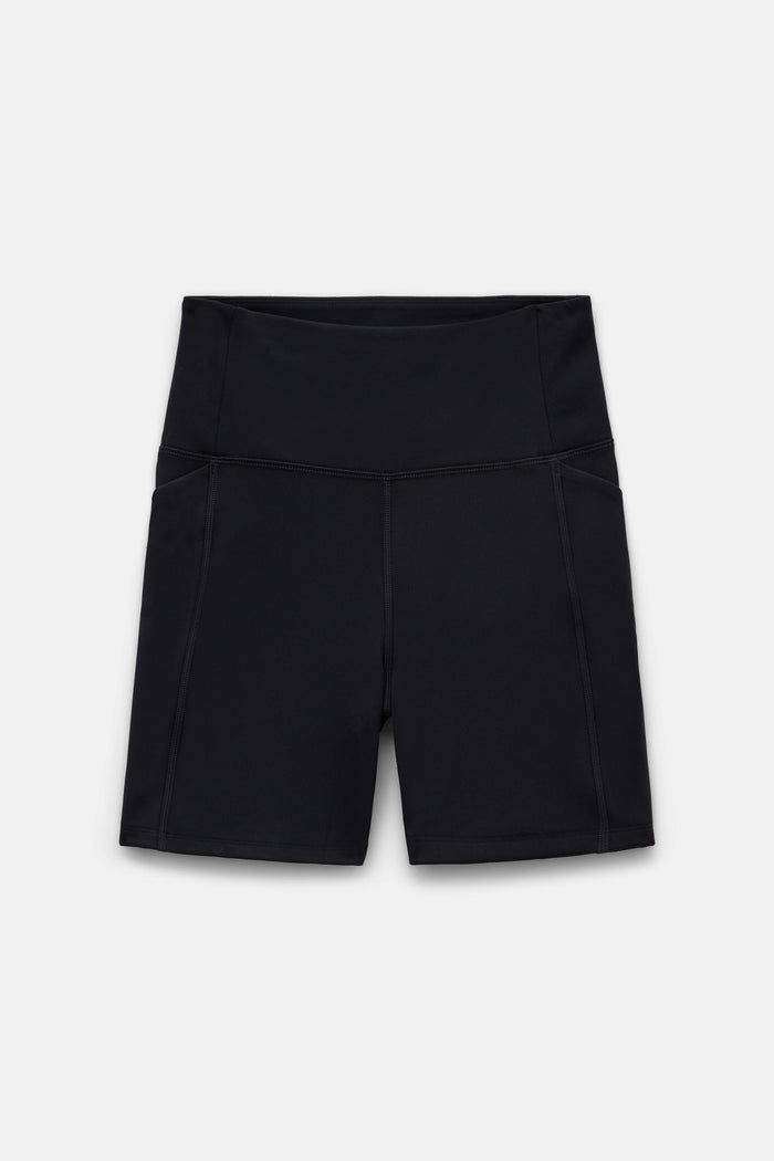 Black Compressive Pocket Run Short