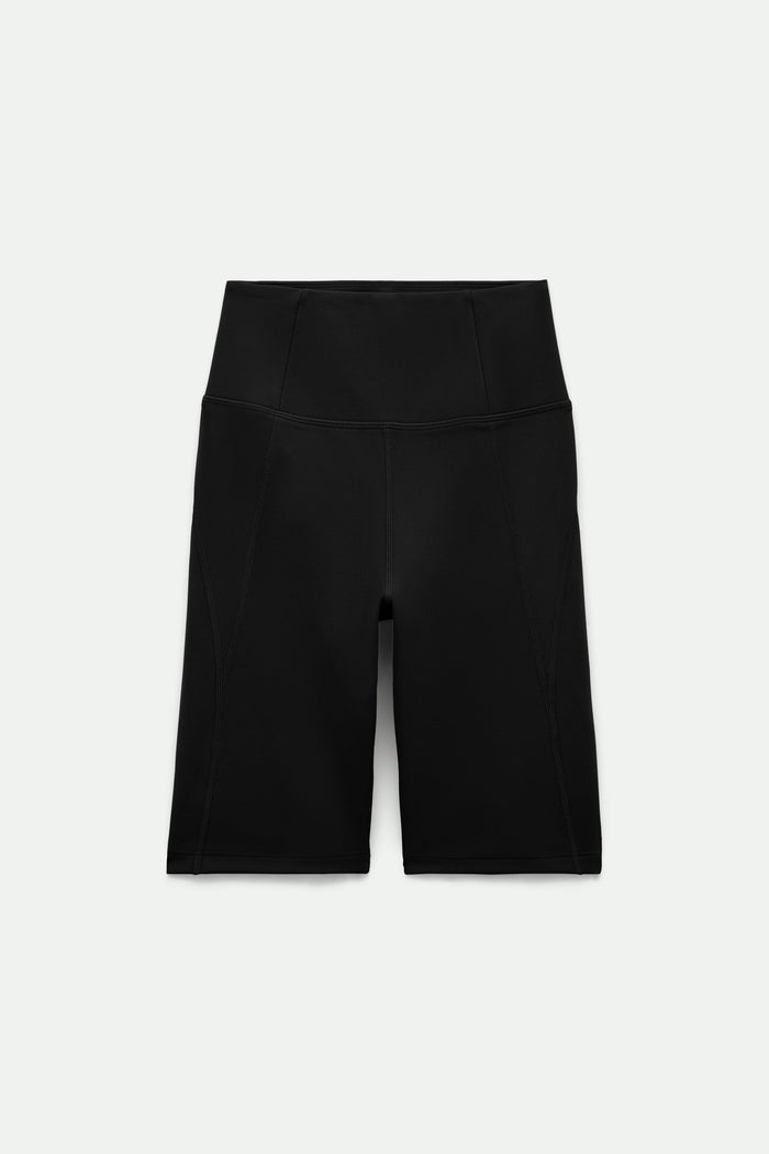 Black High-Rise Bike Short
