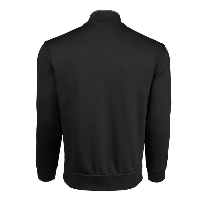 Black Wolf Sequoia Bomber Jacket - Back View, Contrast Ribbed Collar | Greyson Clothiers