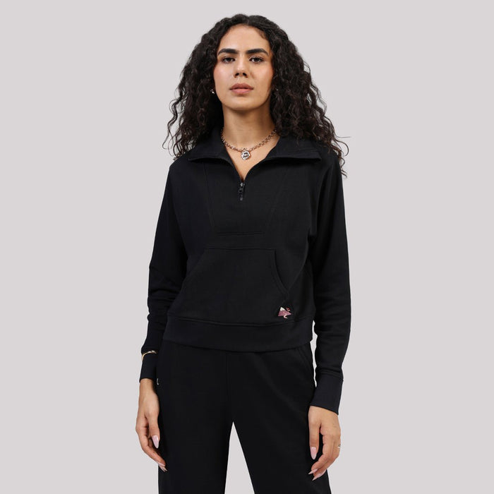 BlissTerry™ Cotton Pullover with Zipper - BlissClub