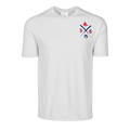 Arctic Boston Red Sox Tee - Front View with Crossed Bats & Wolf Graphic | Greyson Clothiers