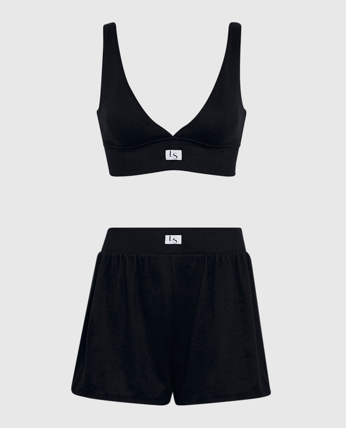 Boxer Short with Logo in Smoulder Black