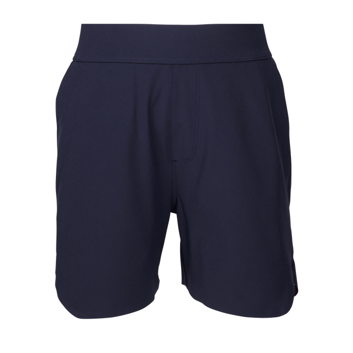 Maltese Blue Boy's Arenac Sport Short - Front View, Lightweight Active Boys Performance Shorts | Greyson Clothiers