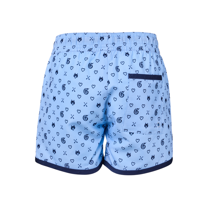 Wolf Blue Boy's G.O.A.T. Torch Swim Short - Back View, Back Pocket Detail | Greyson Clothiers