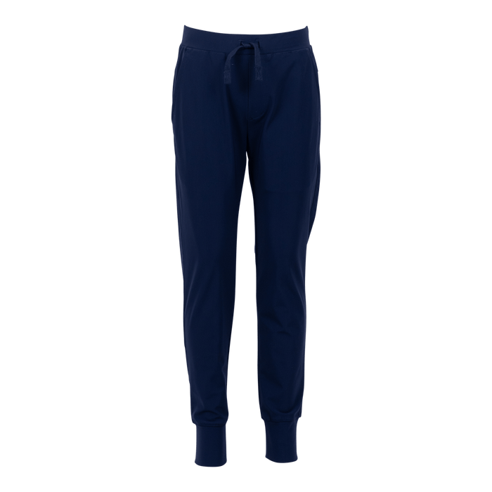Maltese Blue Boy's Montauk Performance Jogger - Front View, Ribbed Cuffs | Greyson Clothiers