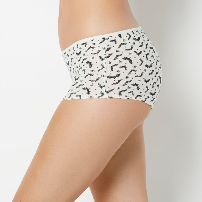 Boyshort Cotton Panty in Flying Bats