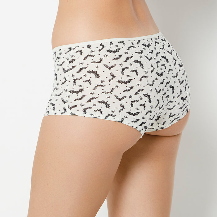 Boyshort Cotton Panty in Flying Bats