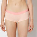 Boyshort Panty with Art Deco Logo in Pink