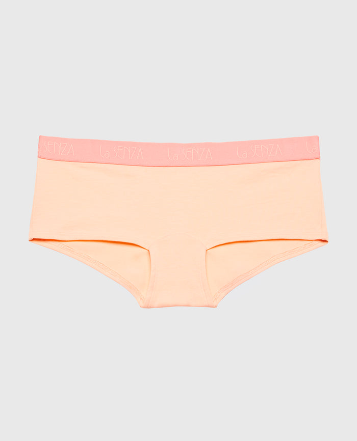 Boyshort Panty with Art Deco Logo in Pink
