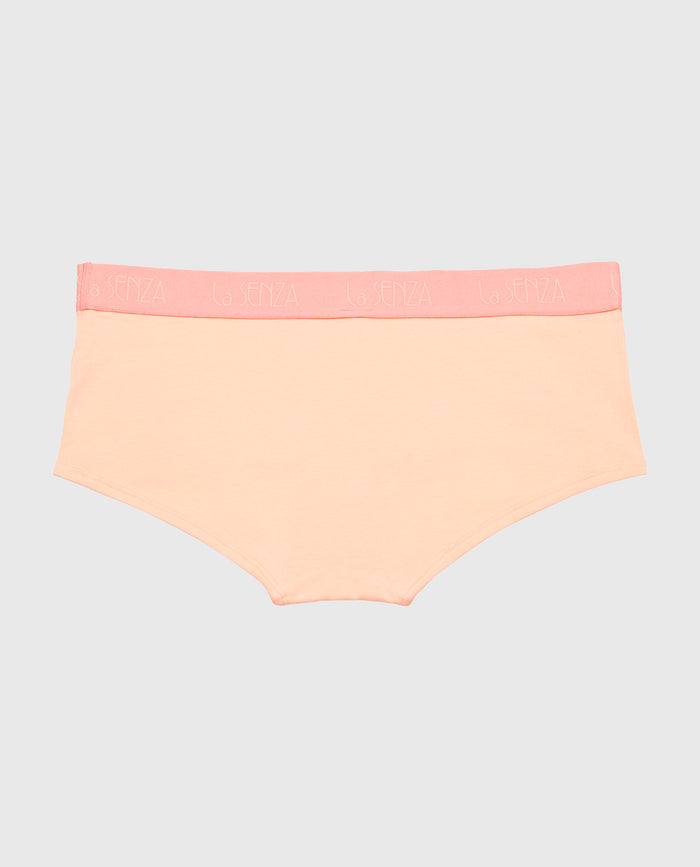 Boyshort Panty with Art Deco Logo in Pink