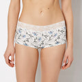 Boyshort Panty With Lace Trim in Falling Foliage