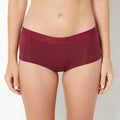Boyshort Panty With Logo Band in Cabernet