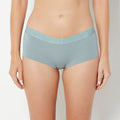 Boyshort Panty With Logo Band in Lead