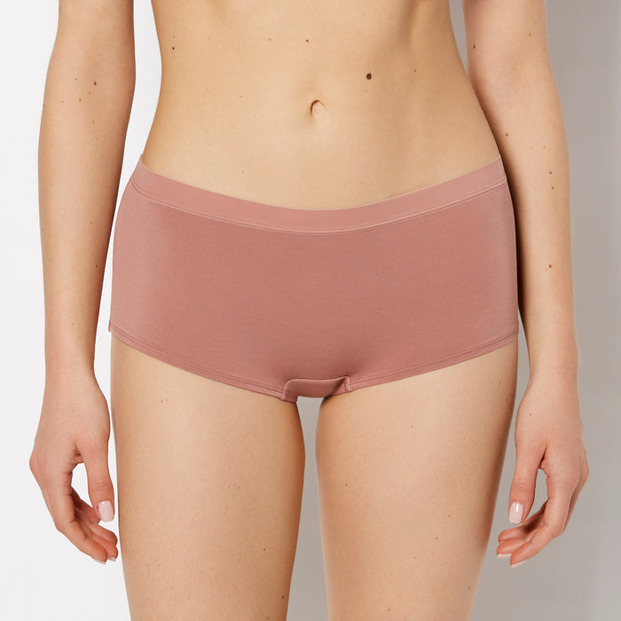 Boyshort Panty With Vanishing Trim in Deer