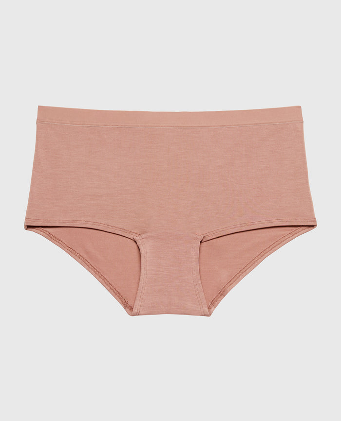 Boyshort Panty With Vanishing Trim in Deer