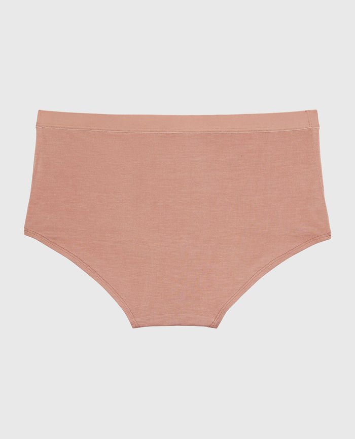 Boyshort Panty With Vanishing Trim in Deer